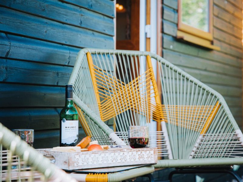 Decking sitting area